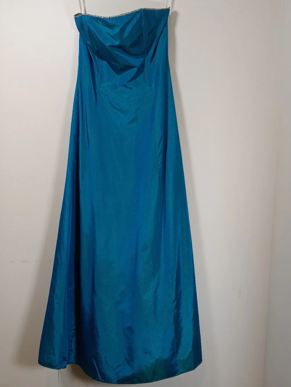 Jessica McClintock Gunny Sax Glitter & Rhinestone Strapless Dress *Flaws*